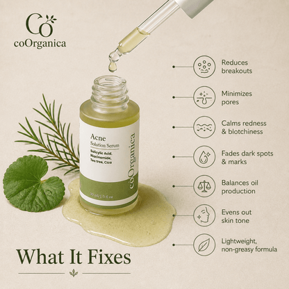 coOrganica Acne Solution Serum with niacinamide and salicylic acid