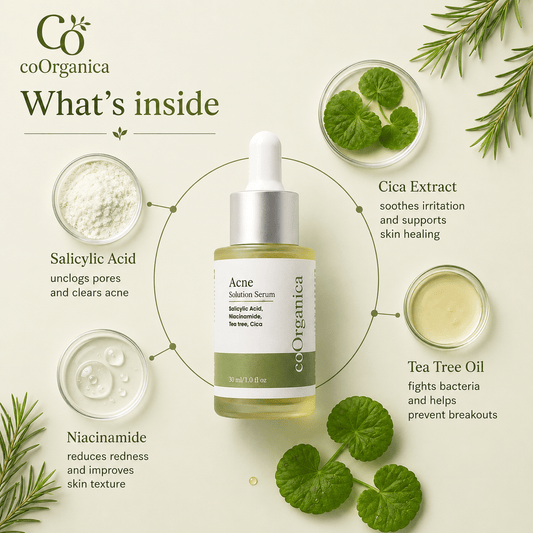 coOrganica Acne Solution Serum with niacinamide and salicylic acid
