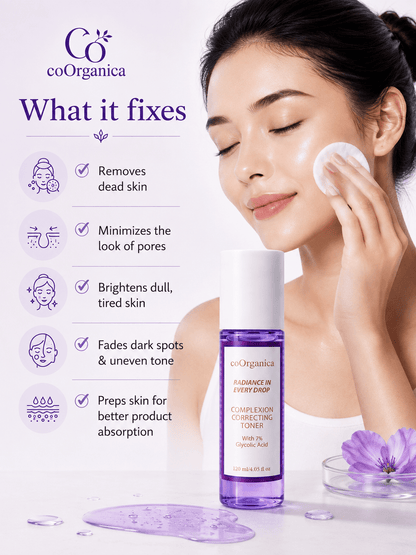 Complexion Correcting Toner – 7% Glycolic Acid - coOrganica