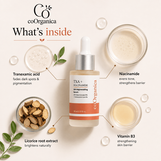coOrganica TXA + Niacinamide Serum with tranexamic acid and niacinamide