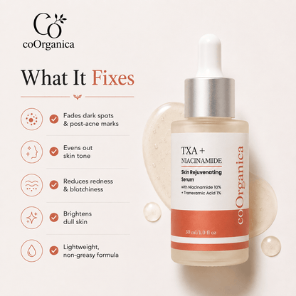 coOrganica TXA + Niacinamide Serum with tranexamic acid and niacinamide